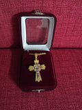 Orthodox Cross Pendant with Gift Box – Gold Finish