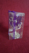 Orthodox Table Oil Lamp (Kandilo) – Glass & Metal (Large)