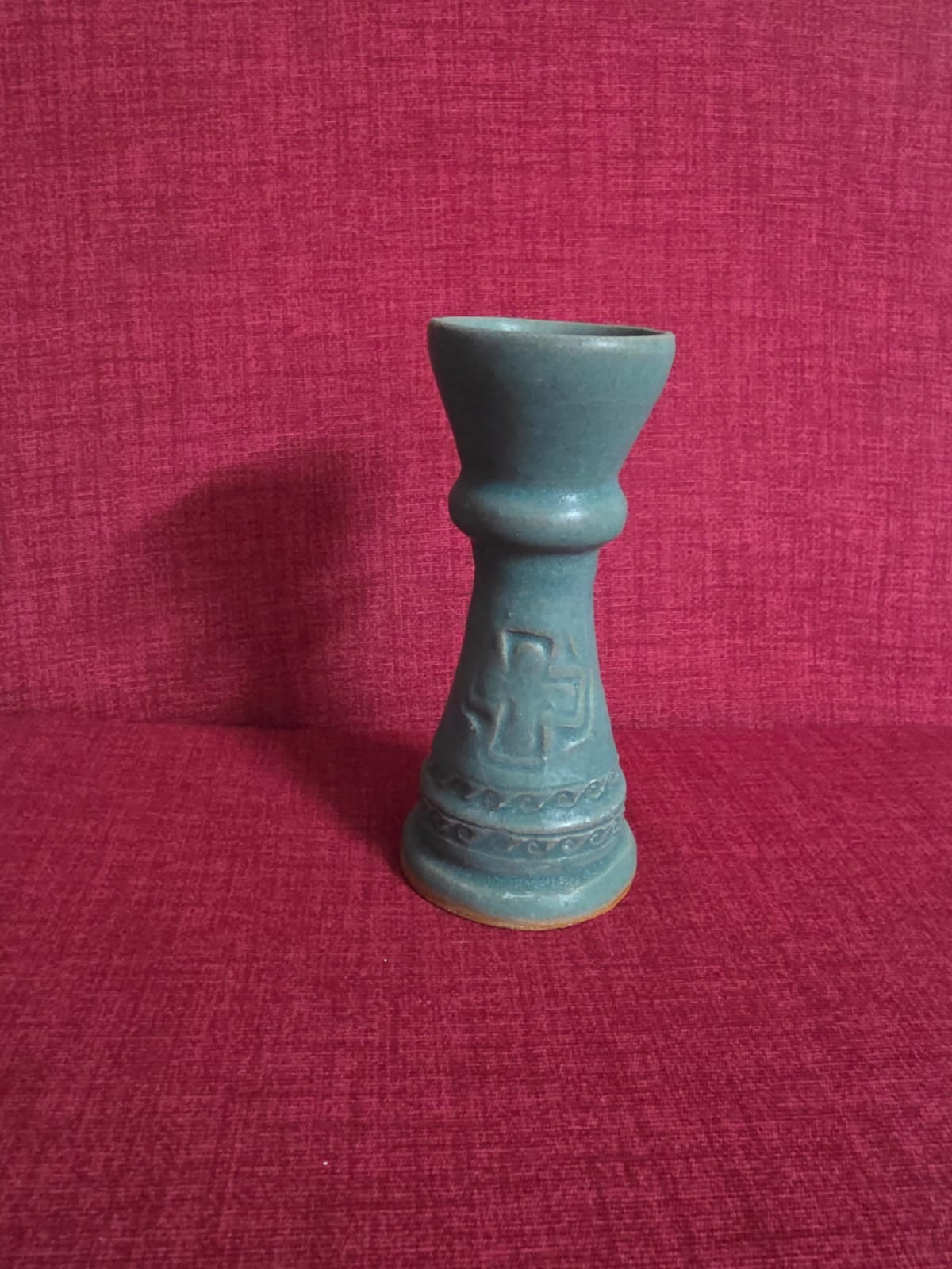 Orthodox Ceramic Candle Holder – Handmade Monastery Style