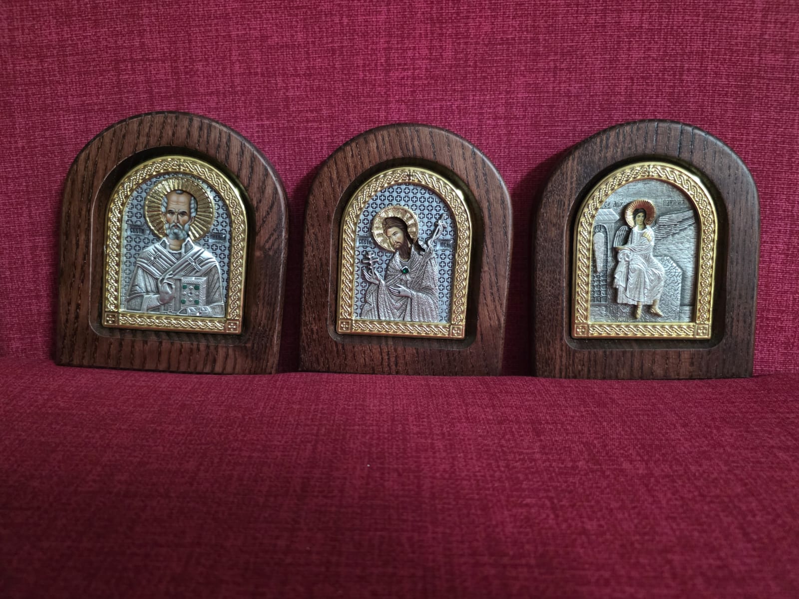 Orthodox Travel Icon – Silver-Plated on Wood